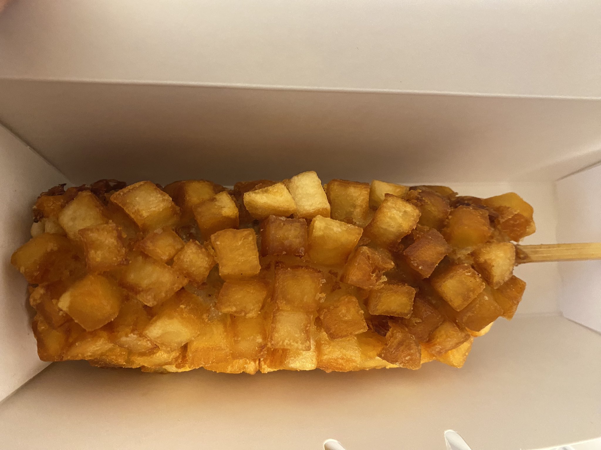 Lady Emily on Twitter "Gonna try this potato mozzarella corn dog and