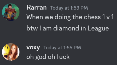 Voxy on Twitter: "Ok so I very JOKINGLY challenged @RarranHS while he