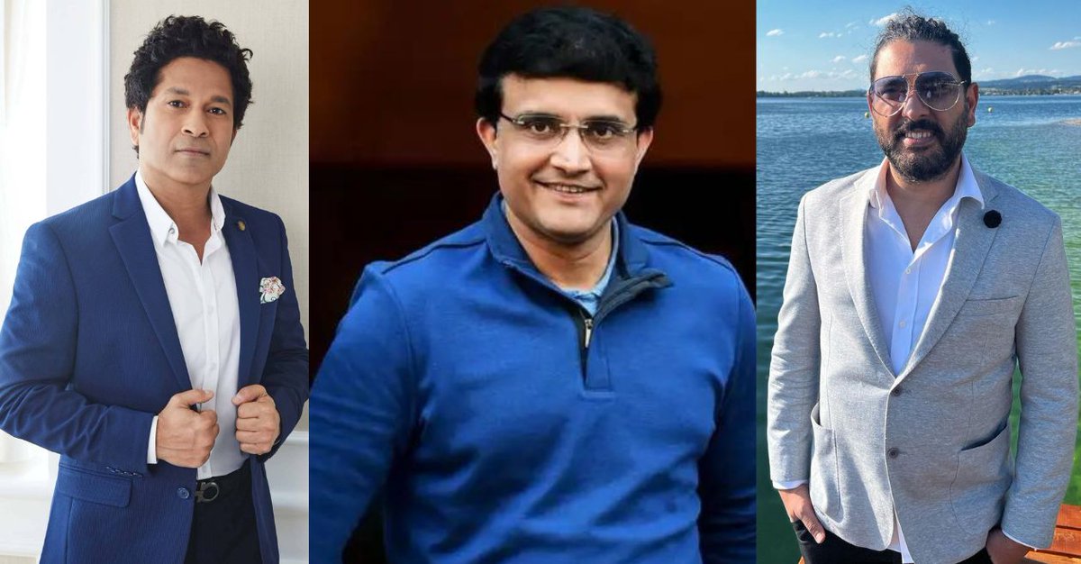 sachinbiography's tweet photo. From Sachin Tendulkar to Yuvraj Singh: Cricket fraternity extend wishes to Sourav Ganguly on his 51st birthday

#sachin #sachintendulkar #cricket 

https://t.co/GICilyaqHQ https://t.co/v9xubSqk88
