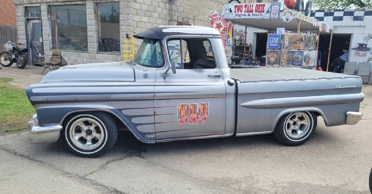 Check out Travis' 1958 Chevy Fleetside. We think it's awesome — what do you think? Share your car pics with us and tell us which one is your favorite! Let's see who's got the most stylish ride. 😊