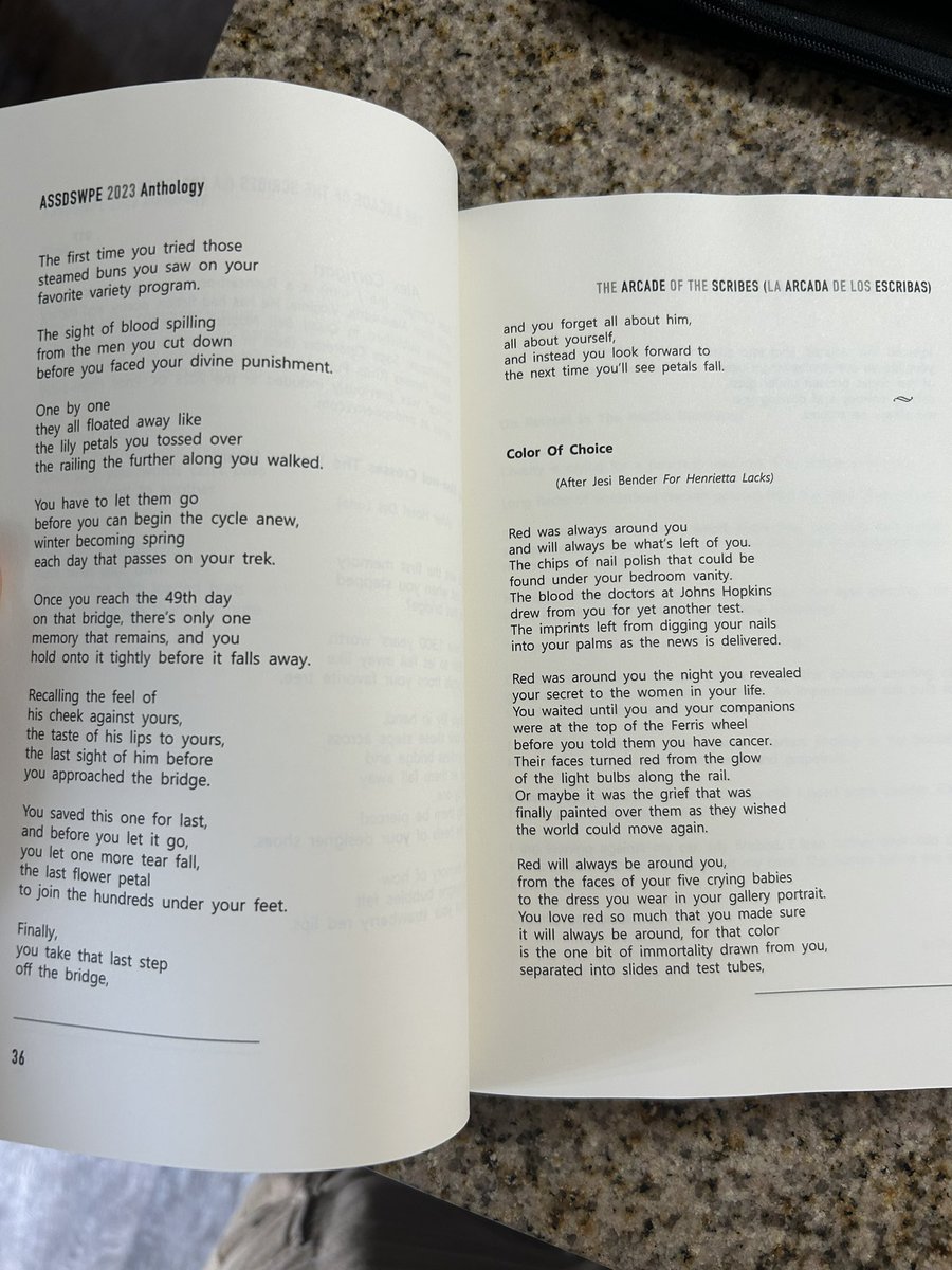 carriganak's tweet photo. Got my copy of The Arcade of the Scribes anthology from the Rogue Scholars Collective. My poems “Jang Man-wol Crosses the Samdo River” and “Color of Choice” can be found inside, so check it out! https://t.co/tcByZvorbA