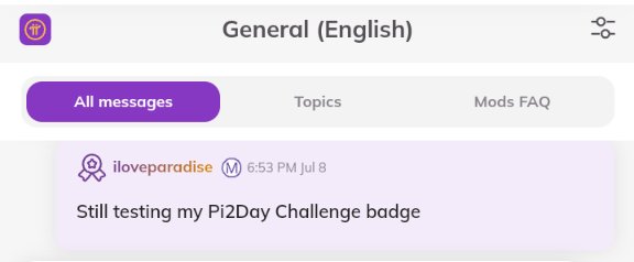 Still enjoying my Pi2Day Challenge badge. 

Were you able to complete the challenge and win a temporary badge? Showcase your badge at the comment section below 

#Pi #PiNetwork #Pi2Day #Pi2Day2023