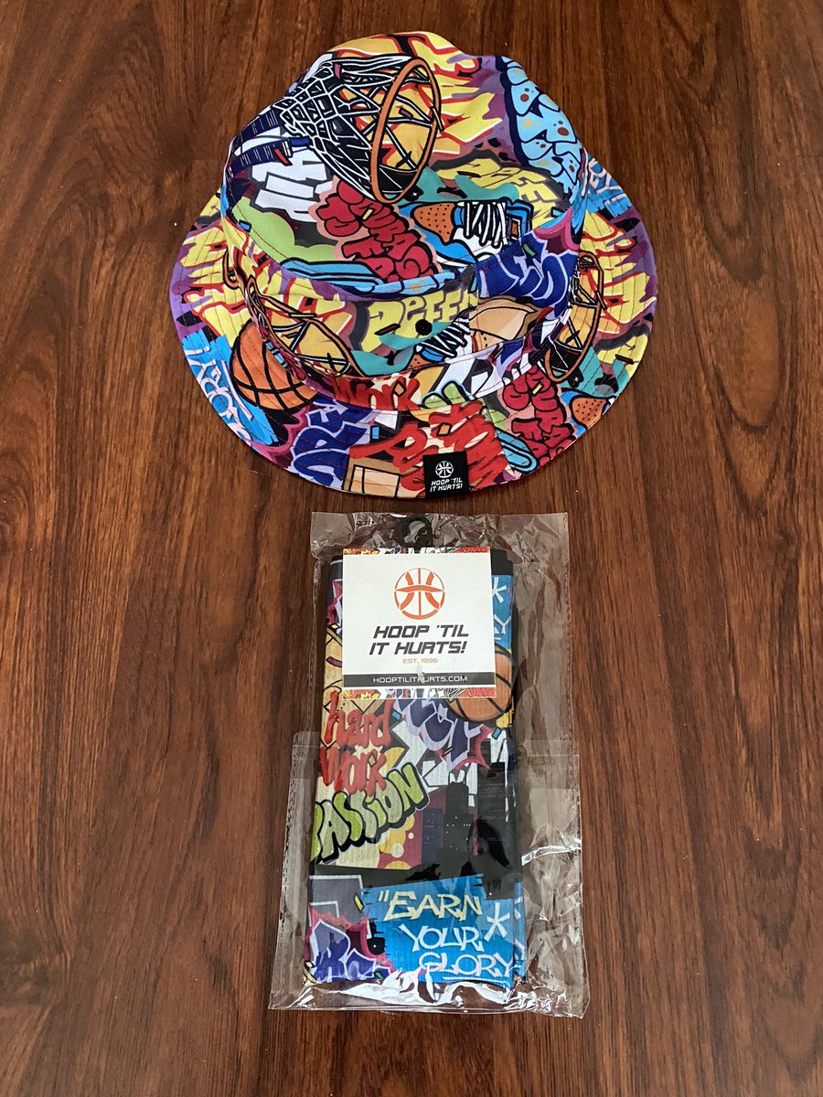 My Big Bro Brand HTIH aka Hoop Til It Hurts Graffiti Bucket Hat &amp; Socks🔥🏀💯💪🏾☝🏾🔥🏀💯💪🏾☝🏾GETYOURS HERE HooptilitHurts.com