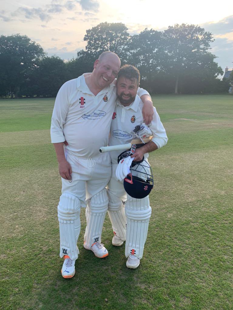 stowmarketcc's tweet photo. 🤯 What a win for the seconds!

🔢 From 20-4 to 289-5

🏏 @crickethorse 98*
🏏 @Joshua_Finbow 95* https://t.co/Auoz6rEpom