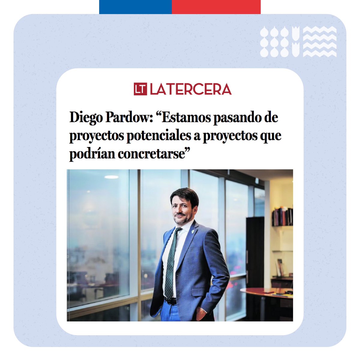 EnergíaEnLosMedios⚡️| Revisa la entrevista del ministro <a href="/DiegoPardow/">Diego Pardow</a> en <a href="/latercera/">La Tercera</a> donde conversa sobre el Comité Estratégico para el #PlanHidrógenoVerde y los proyectos que se están desarrollando para el despegue de esta nueva industria.

Detalles en 👉 lt.cl/_8ggc4