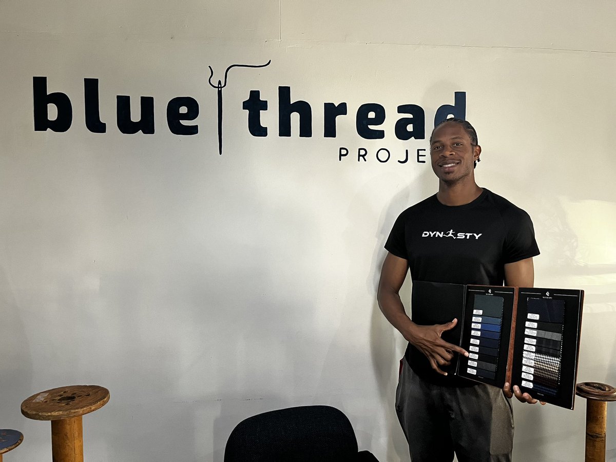 NathanielMRios's tweet photo. What an amazing opportunity to be able to get @OleMissFB WR Coach @iamPatCarter lined out with some @bluethread_proj 

What is even cooler is the company his sons are running @ACE3Dynasty, love connecting with young entrepreneurs. They have some awesome sportswear. https://t.co/ydWwg5ys4l