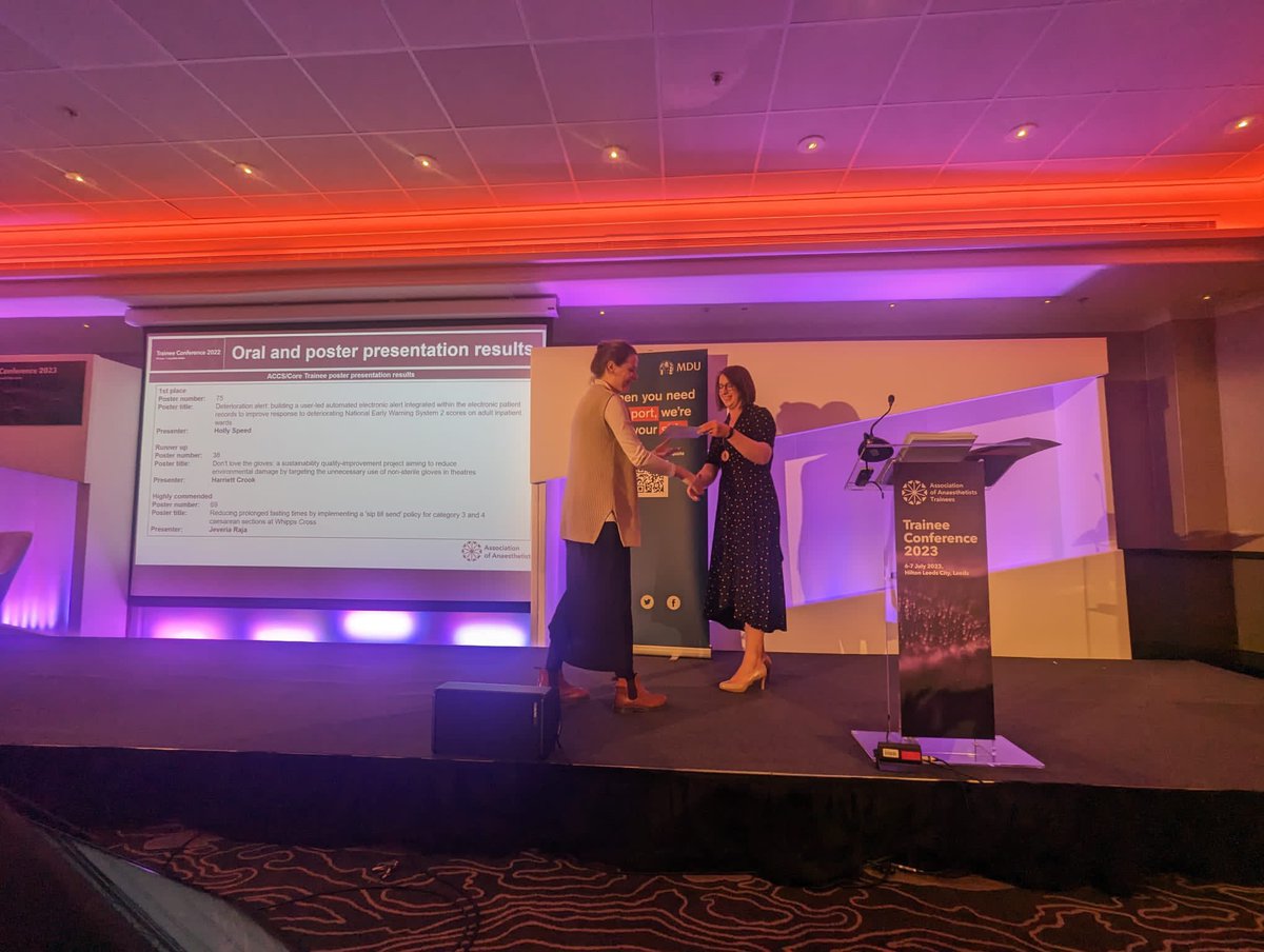 Holly Speed (@hollymayspeed) on Twitter photo Great 2 days at the AAGBI trainee conference #TC2023 Inspiring work on display and thought provoking lectures/debates. Picked up a 🥇 for my presentation which is very much appreciated! Representing <a href="/sepsis_NUTH/">Melissa Burnside</a> hard work <a href="/NewcastleHosps/">Newcastle Hospitals</a> Great 2 days at the AAGBI trainee conference #TC2023 Inspiring work on display and thought provoking lectures/debates. Picked up a 🥇 for my presentation which is very much appreciated! Representing <a href="/sepsis_NUTH/">Melissa Burnside</a> hard work <a href="/NewcastleHosps/">Newcastle Hospitals</a>