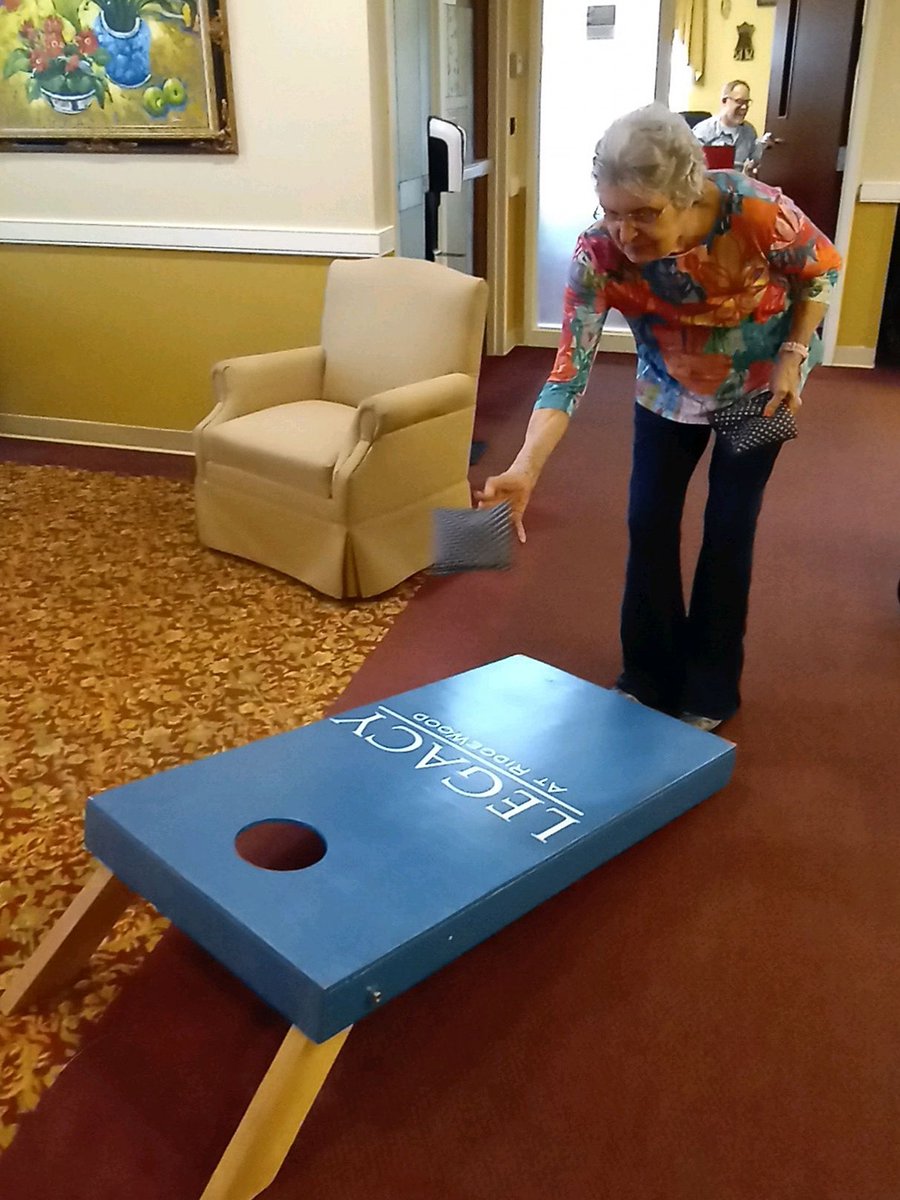 Our BFFs enjoyed Happy Hour with corn hole and corn dogs along with entertainment and fun