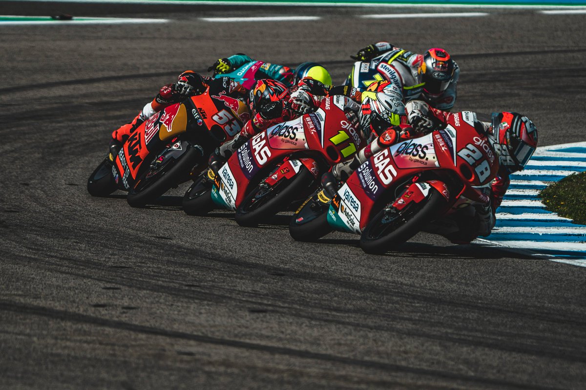 AsparTeam's tweet photo. It took us five years to get another double in #Moto3… and then we got two in three races! @izanguevara28 won the #SpanishGP and @garciadols11 did the same at the #ItalianGP #GP76 #GP78 https://t.co/EvbxbCoLfn