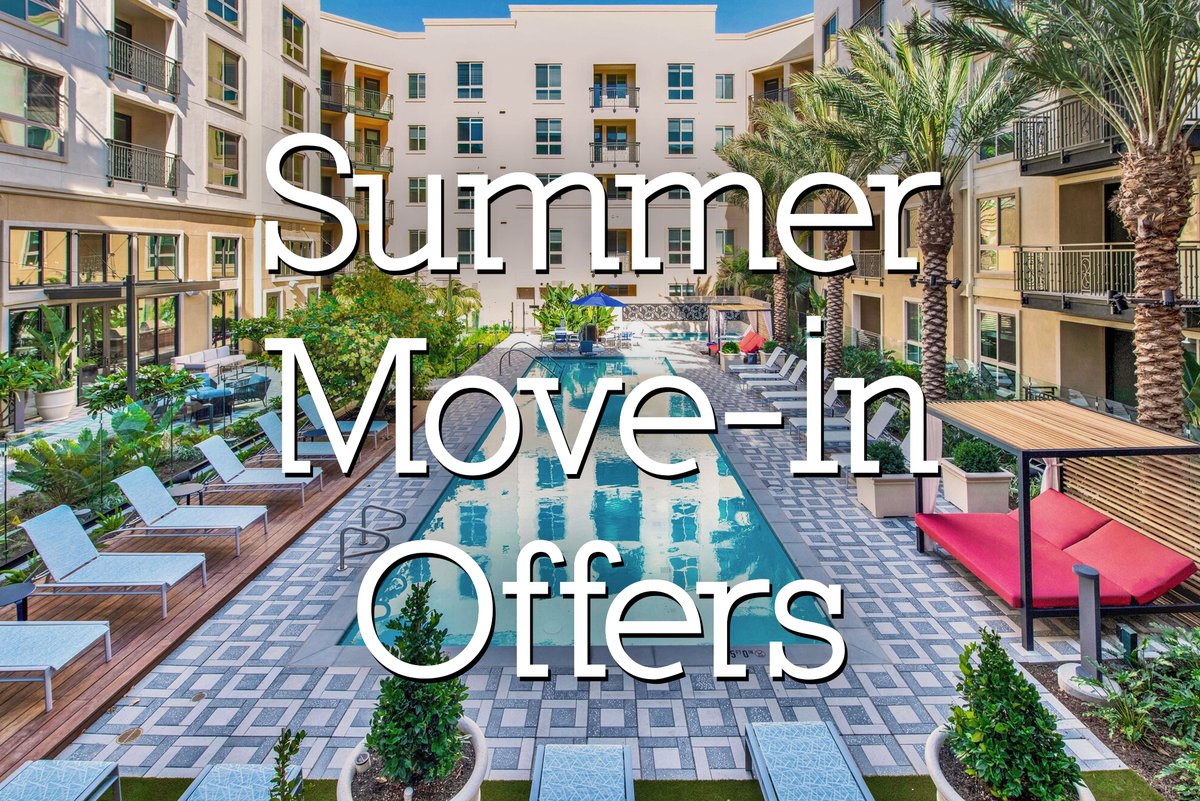 BolsaRow's tweet photo. Summer Move-In Offers at Signing:

✧ $100/mo off your first 3-6 mos
✧ Application fees applied to first month's rent
✧ Security deposits starting at just $500
✧ Find a unit you love? See holding fees waived for up to two months 

Schedule a tour at https://t.co/DlxyzypUsL https://t.co/1psWXBBPrO