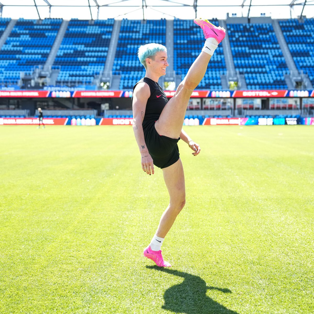 USWNT's tweet photo. She’s still got some kickin’ left to do. https://t.co/14QaQVDVs7