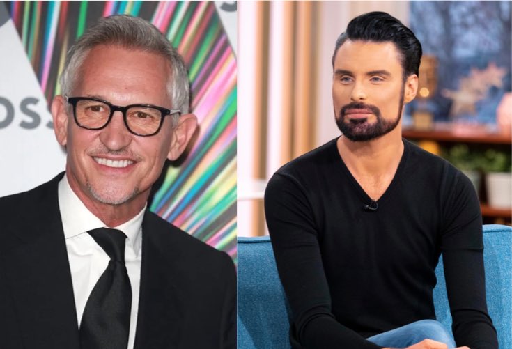 BREAKING 🚨🚨🚨 Gary Lineker and Rylan Clark to hold charity defamation drive. The presenters will sue thousands of right-wing twitter users who falsely accused them, and give their money to refugee and LGBT organisations.