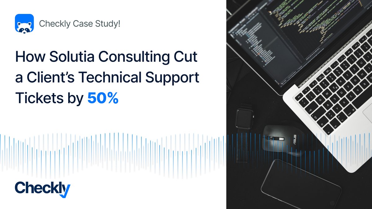 checklyHQ's tweet photo. Did you know that @SolutiaConsult experienced a 50% drop in a client's technical support tickets when they started monitoring with Checkly? 🤔
Read the case study to find out more!
➡️https://t.co/5yAns8ZgUV
#monitoring #checkly #CIO #SRE #playwrightweb https://t.co/7qx2EVTWPM