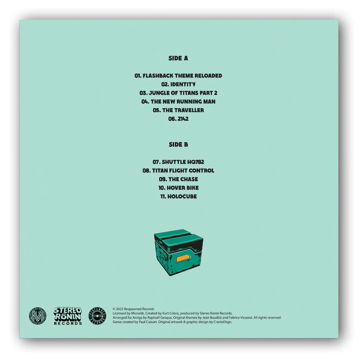 First production from our music label: Stereo Rōnin 🔥
Kurt Cobra’s « Music For Cloned Memory », a Flashback tribute album.
Get your copy now from <a href="/RespawnedRec/">Respawned Records VGM Vinyl</a> 
Art: @craniodsgn