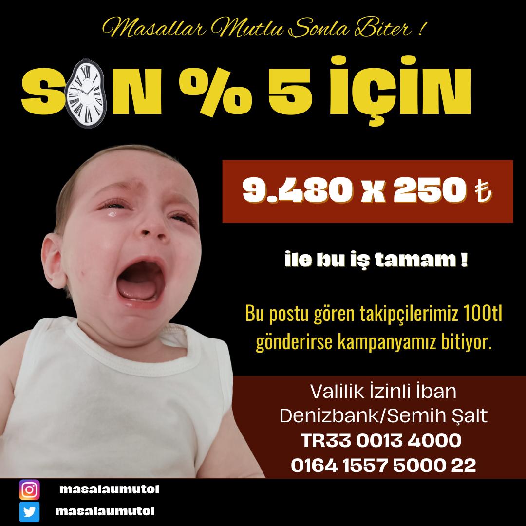 SON % 5‼️
Ne Masal’ın gücü ne ailemizin gücü kaldı artık Aylardır kızımızı kurtarmaya çalışıyoruz Canlı yayınlarda, sokaklarda, kapı kapı dolaşarak mücadele ediyoruz Lütfen ellerimizi bırakmayın⬇️
taplink.cc/masalaumutol

#ÖzkanUğur Angelino Garavel Usta McLaren Cem Yılmaz Mekanı