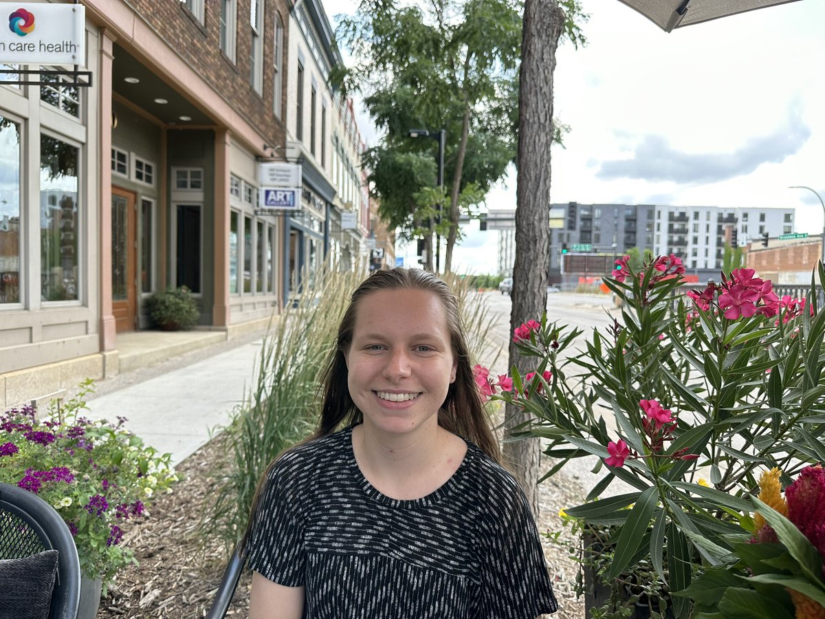 mayocarillon's tweet photo. Finishing up lunch with our guest recitalist for this afternoon, Kayla Gunderson, visiting #RochMN from Chicago! Come downtown at 2:00 sharp to hear her perform a recital of folk songs, carillon originals, and even a special pop tune. 😉🔔 https://t.co/BPLwwS1wFU