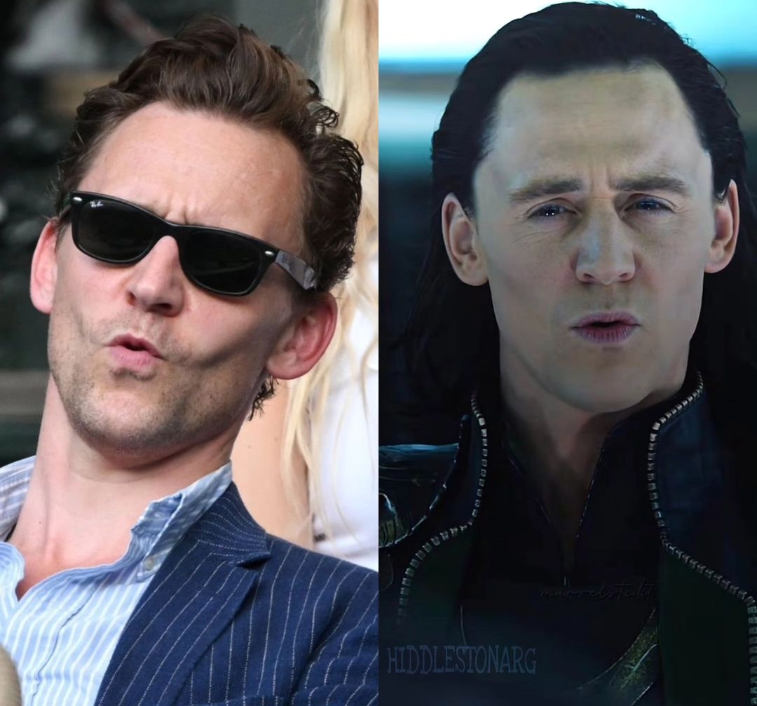Tom Hiddleston his Loki is showing.