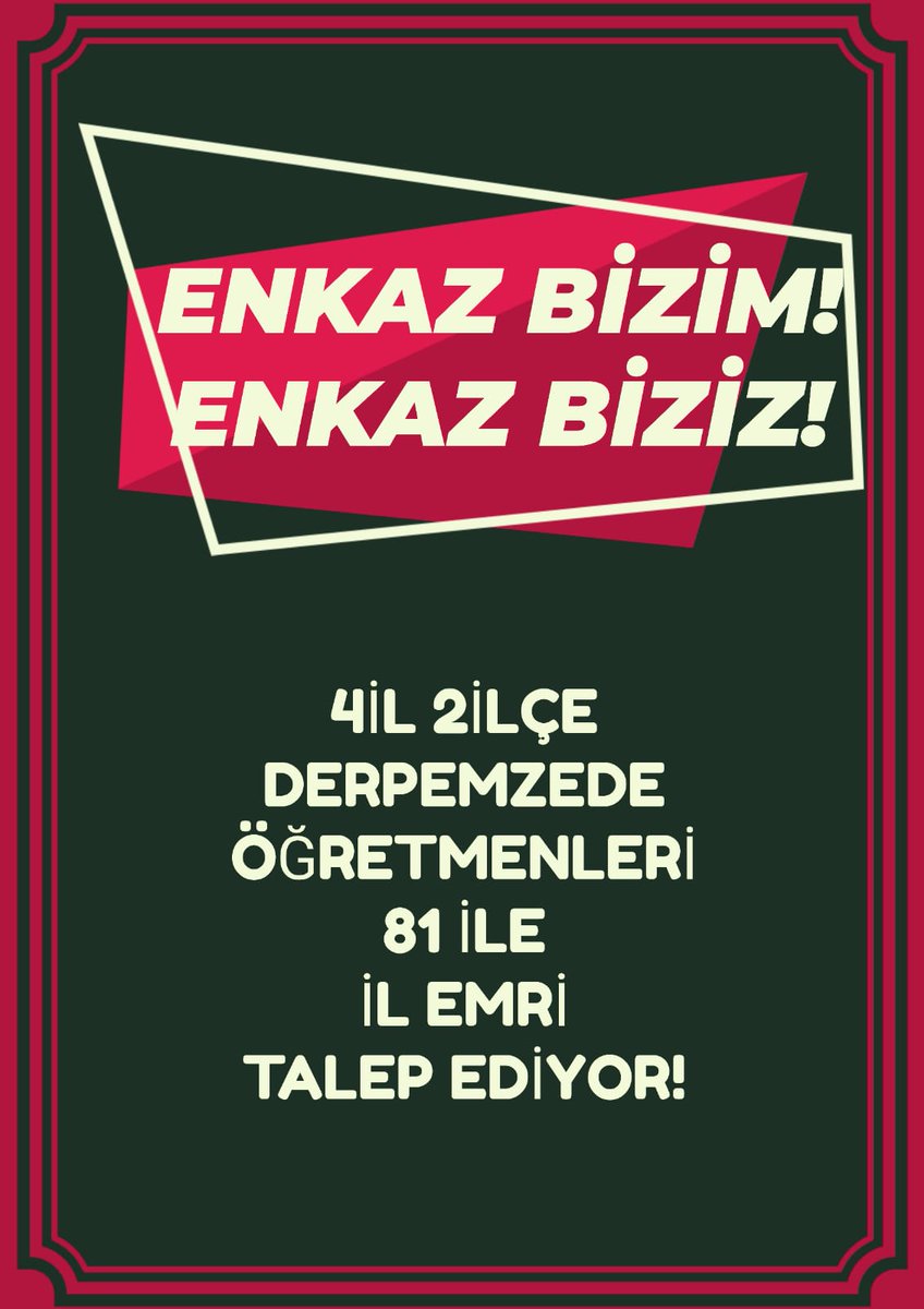 niluferozan1's tweet photo. MebDepremeİlEmriVer

🔸Diğer kamu personellerine daha geniş tanınan yer değiştirme hakkının depremden ağır şekilde etkilenen öğretmenlere verilmemesi adil değildir.
🔸6 Şubatı yaşadığımız aynı yerde hergün aynı acıları tekrar yaşıyoruz, iyileşemiyoruz 
@tcmeb
@Yusuf__Tekin https://t.co/LMOMJyu8tI