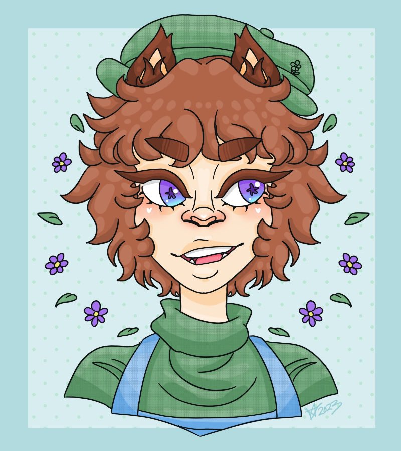 i will post this for @Itz_Andres21 though because i went a little crazy with the drawing. i liked it a lot ok?? 

#smallartist #drawyouroc #asexualartist #lgbtartist