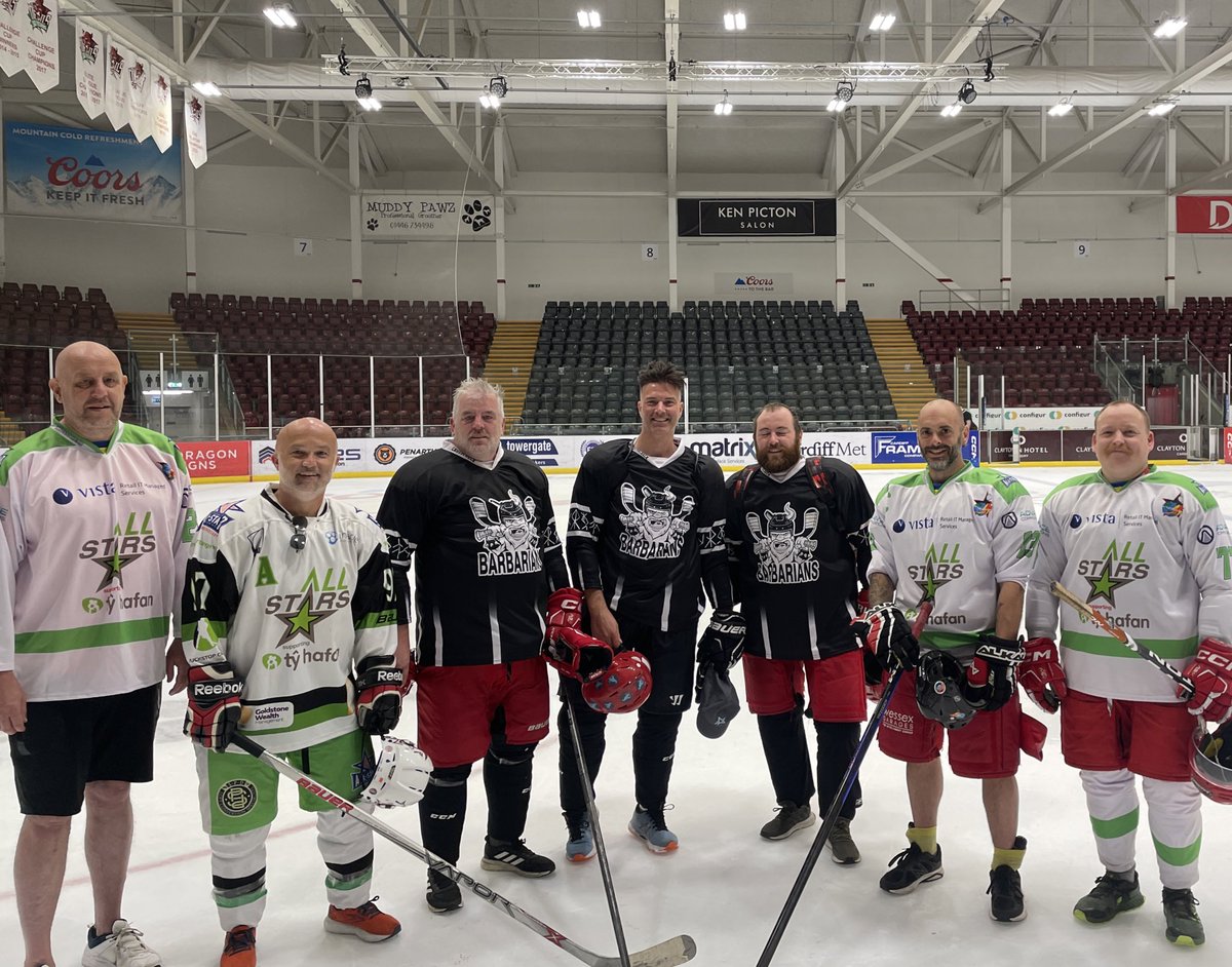 They did it! 10ish miles from Castell Coch to the <a href="/VindicoArena/">Vindico Arena</a> in full hockey kit in about three and a half hours. 

Great effort everyone!
