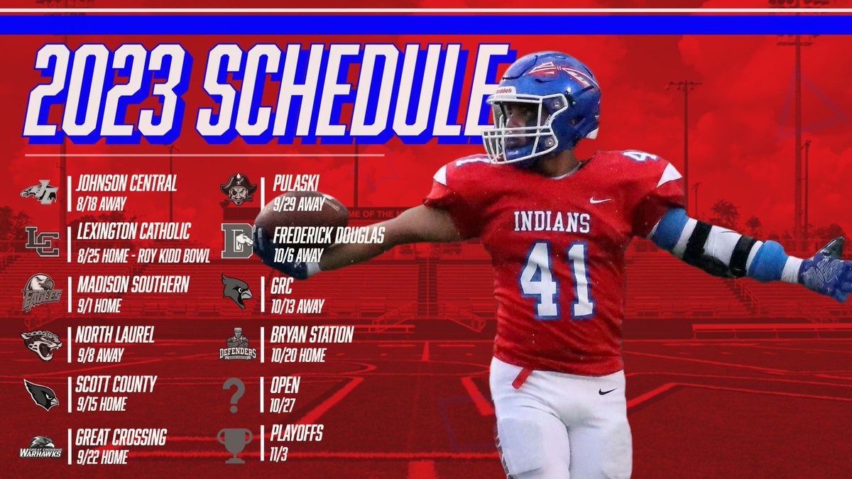 HS FOOTBALL
Madison Central's 2023 schedule has to be one of the toughest in the state
The 10 teams the Indians are set to face this fall had a combined record of 89-36 last season and won 16 playoff games, including a state title (Douglass)
<a href="/MCentral_FB/">Madison Central Football</a>