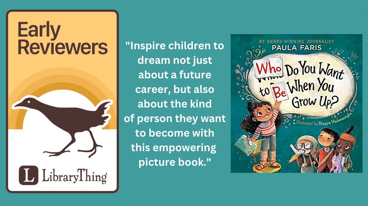 Join Lina on her journey as she discovers that character counts and who you are is more important than what you do.

Win a copy of author <a href="/paulafaris/">Paula Faris</a> &amp; illustrator <a href="/DoodlesMoving/">Bhagya Madanasinghe 🇱🇰</a>'s "Who Do You Want to Be When You Grow Up?" from <a href="/worthykidsbooks/">WorthyKids</a>

librarything.com/ner/detail/477…
