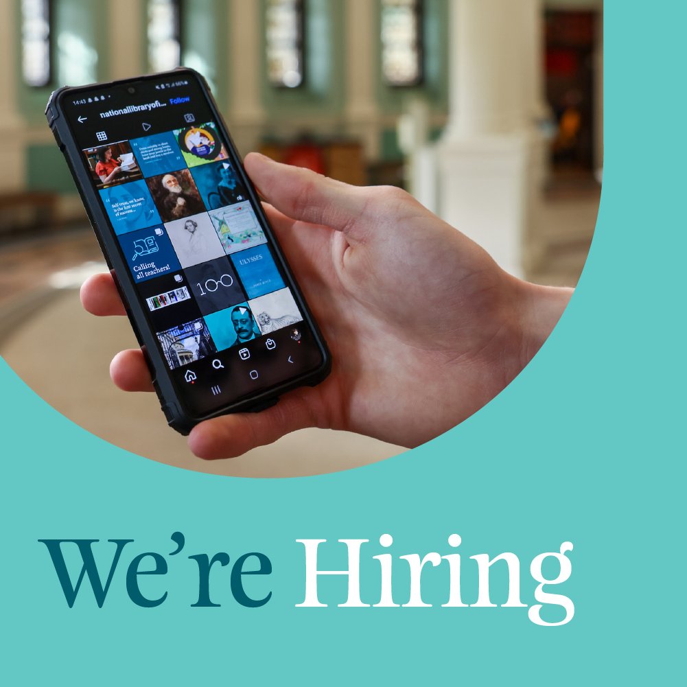 NLIreland's tweet photo. π£ We're #hiring: #Digital Archivist/Librarian - Assistant Keeper Grade 2 Level
β Info about the role and how to #apply: https://t.co/DfIAVJdR1S
π Please note that the deadline for receipt of #applications is 3pm, 4 August 2023.
#jobfairy #digitalarchivist #digitallibrarian https://t.co/kV82wC0jpF