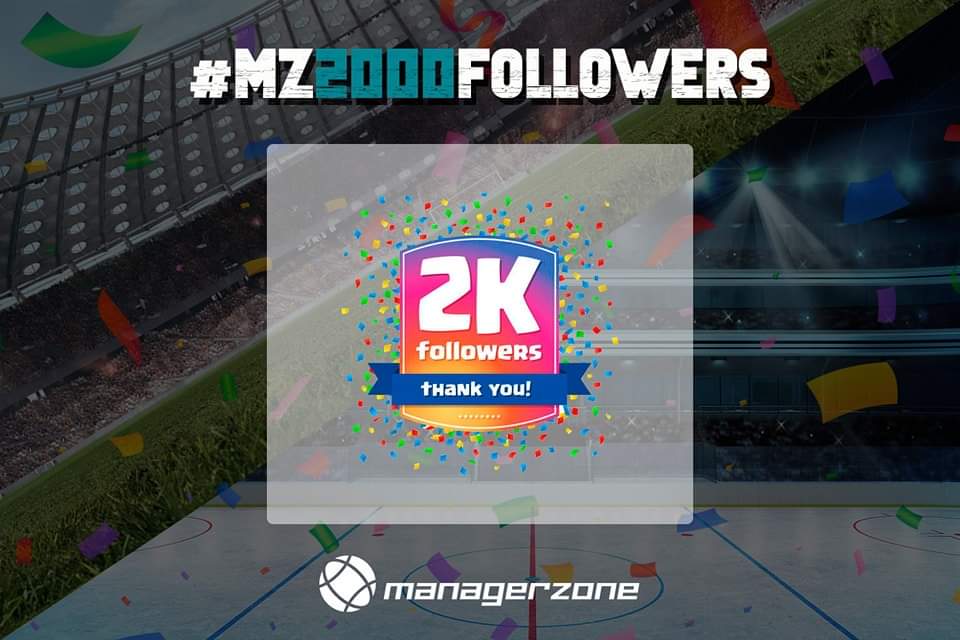 ManagerZone's tweet image. Today it's time to celebrate a great milestone! We are now more than 2000 on Instagram! And that's all thanks to you! ❤️💪

As promised, by achieving this great number of followers, you will get free cups (Senior, U18, U21 and U23) in both football and hockey. 🏆🏒⚽