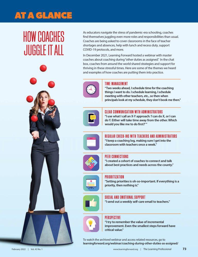 “I try to remember the value of incremental improvement. Even the smallest steps forward have critical value.”

#EduCoach