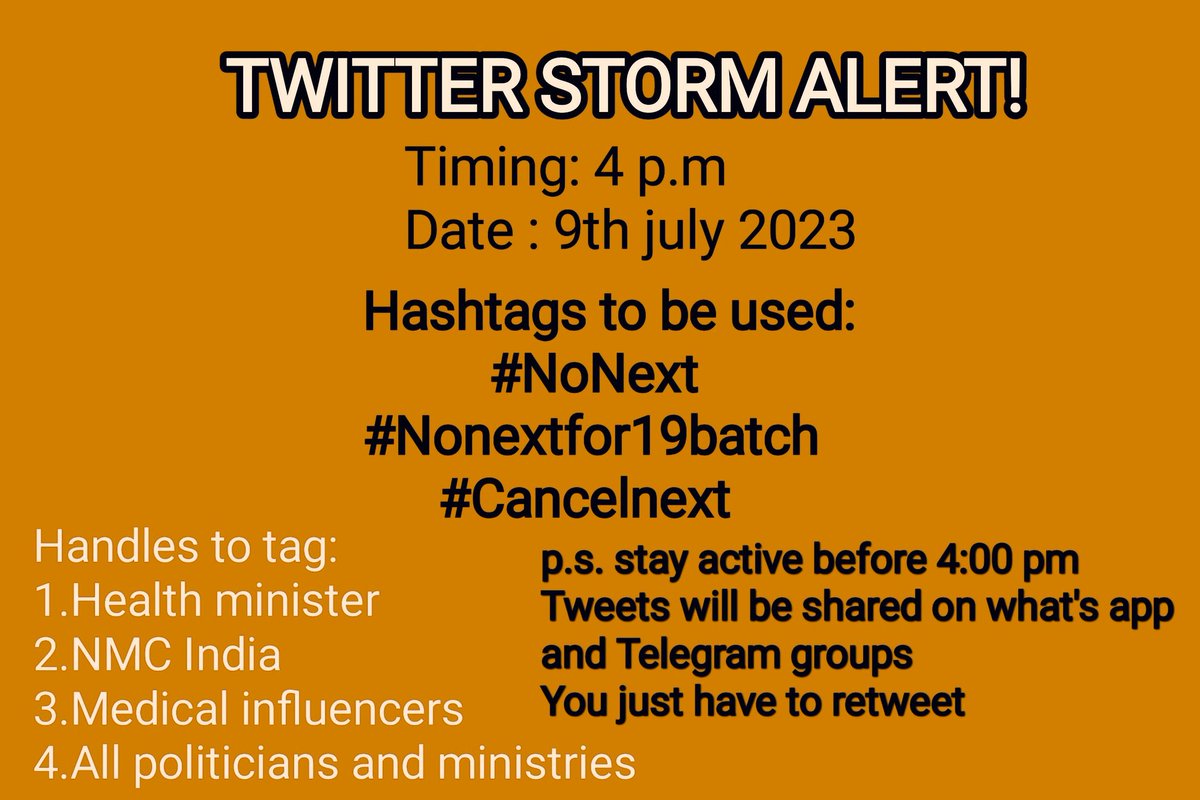 RohitPande82179's tweet photo. We demand an instant clarification and assurance from NMC for #NONEXTFOR19BATCH  and formal confirmation of #MansukhMandaviya statement on no next for 19 batch. NO more confusion should be created #NMC Be a responsible body and stop playing with student patience and mental peace https://t.co/OrsXl3s0uh