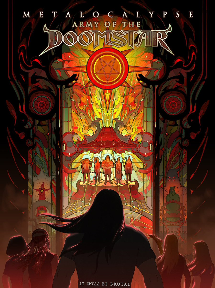 And here’s the poster
#ARMYOFTHEDOOMSTAR
#DETHKLOK
#METALOCALYPSE
#ITWILLBEBRUTAL