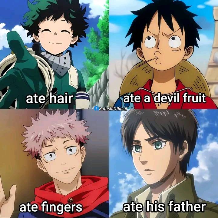 AllVibeAnime's tweet photo. Who can top Eren?
#MyHeroAcademia #ONEPIECE #JujutsuKaisen #attackon https://t.co/4CckZURhMP