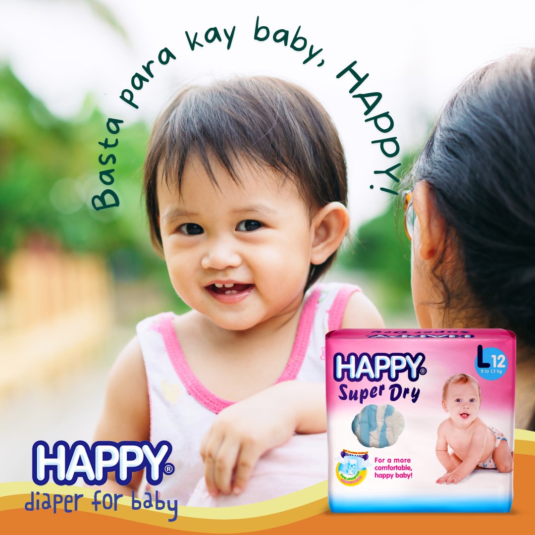 happydiapersph's tweet photo. You want nothing but the BEST for your baby.

HAPPY Super Dry holds baby's pee for long hours without any leaks.

A lot of our #certifiedHAPPYmoms use this as their overnight diaper and HAPPY baby pants as their daytime diaper for their babies.

Basta para kay baby, HAPPY! https://t.co/6rgrqXZBZk