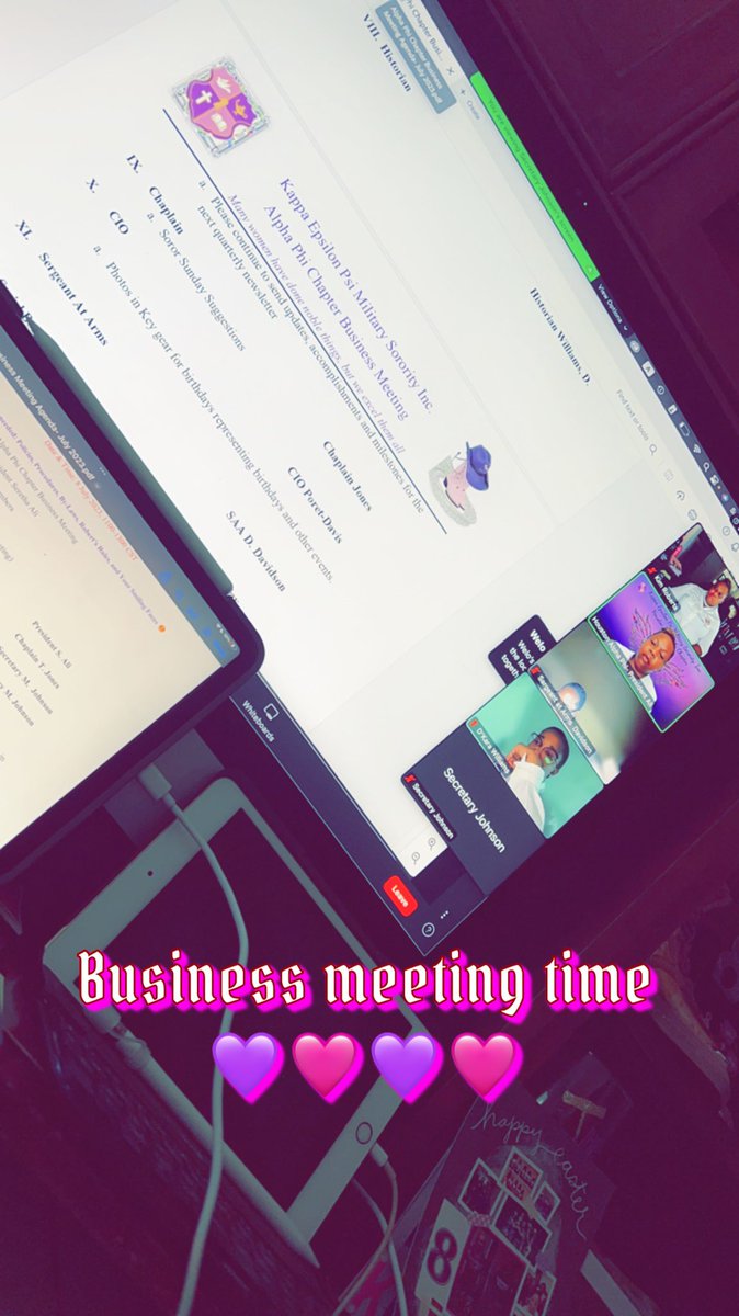 mskimiko73's tweet image. It’s BUSINESS as usual… 💜🩷💜🩷 #kappaepsilonpsi #AlphaPhiChapter