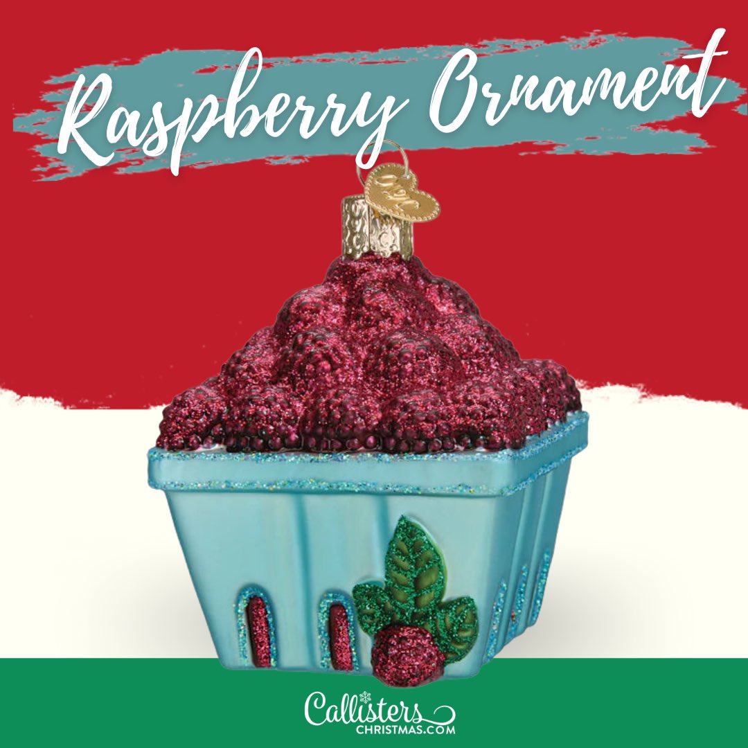 CallistersChr's tweet image. This beautiful glass Carton of Raspberries Ornament is a fun way to remember your garden and raspberry picking each Christmas as you decorate your tree. 

callisterschristmas.com/products/carto…
 
#raspberries🍇 #pickingraspberries #raspberrypicking #raspberry #callisterschristmas