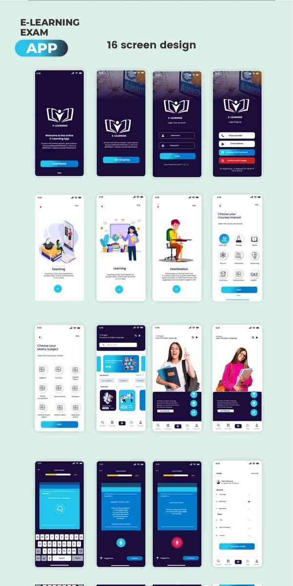 timi_graphics's tweet photo. Online E-learning app user interface design
16 screen mobile interface App
#Timigraphics
#uidesign
#uxdesigner
#onlinelearningapp
#productdesign https://t.co/mTgRfEH3d2