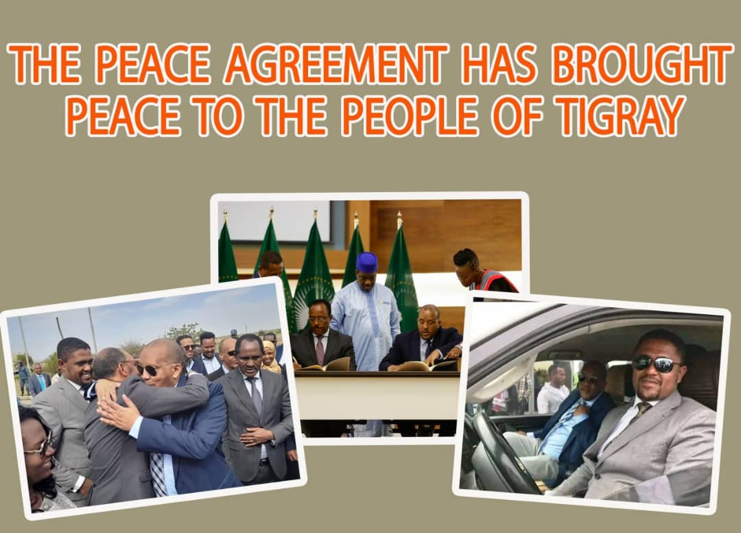 fozimohammed59's tweet photo. The peace agreement of Pretoria has given rest to the people of Tigray and the implimentation of the agreement show good progress.
#peace 4tigray
#Tigray_is_recovering
#RolandKobia #AfricanUnion
#hrw #UN #UhuruKE #SenateForeign #MikeHammerUSA #JosepBorrellF #antonioguterres https://t.co/U0Mu2qGzx6