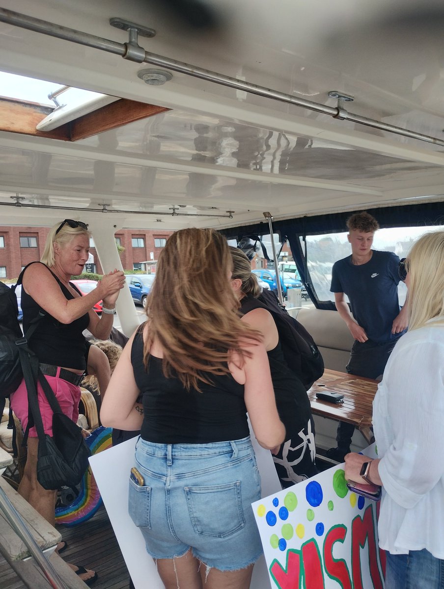 ChartersCalypso's tweet image. Fabulous day out today aboard Calypso! Hire us for your special day #love Poole