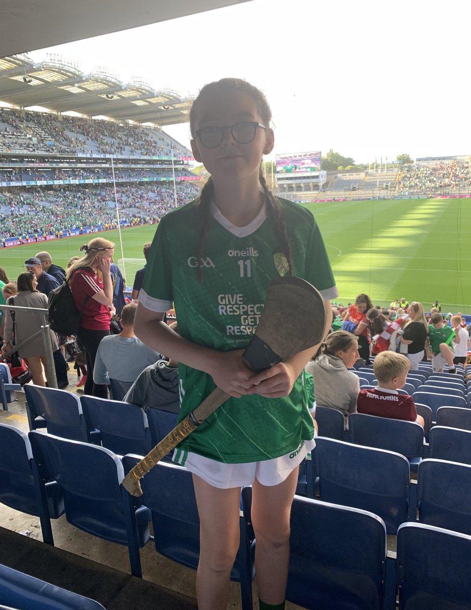 armaghcnamb's tweet photo. Congratulations to Clodagh  from Mt St Catherine’s Ps  and @Ballymacnab_GAA @NabCamogie who represented Armagh CNMB at the @INTOnews Mini 7s during the @LimerickGAAzine v @Galway_GAA All-Ireland Semi Final today ! Fantastic experience @AllianzIreland @cnambnaisiunta https://t.co/ibsbGu9Bu7
