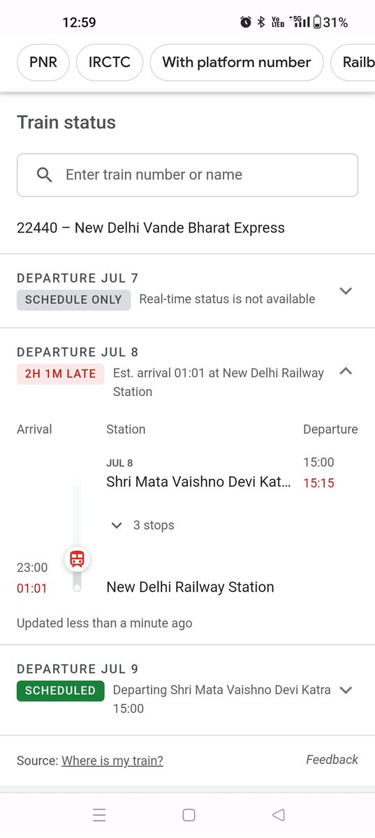 PreetiA09899061's tweet photo. Stuck in @VandeBharatExp for the last 2 hours. 12 kms away from home but can't reach bcz train doors won't open. 
Help @IRCTCofficial @RailMinIndia
@AshwiniVaishnaw

#delhirain #irctc #SOS #pleasehelp https://t.co/IXbFfhBMBC