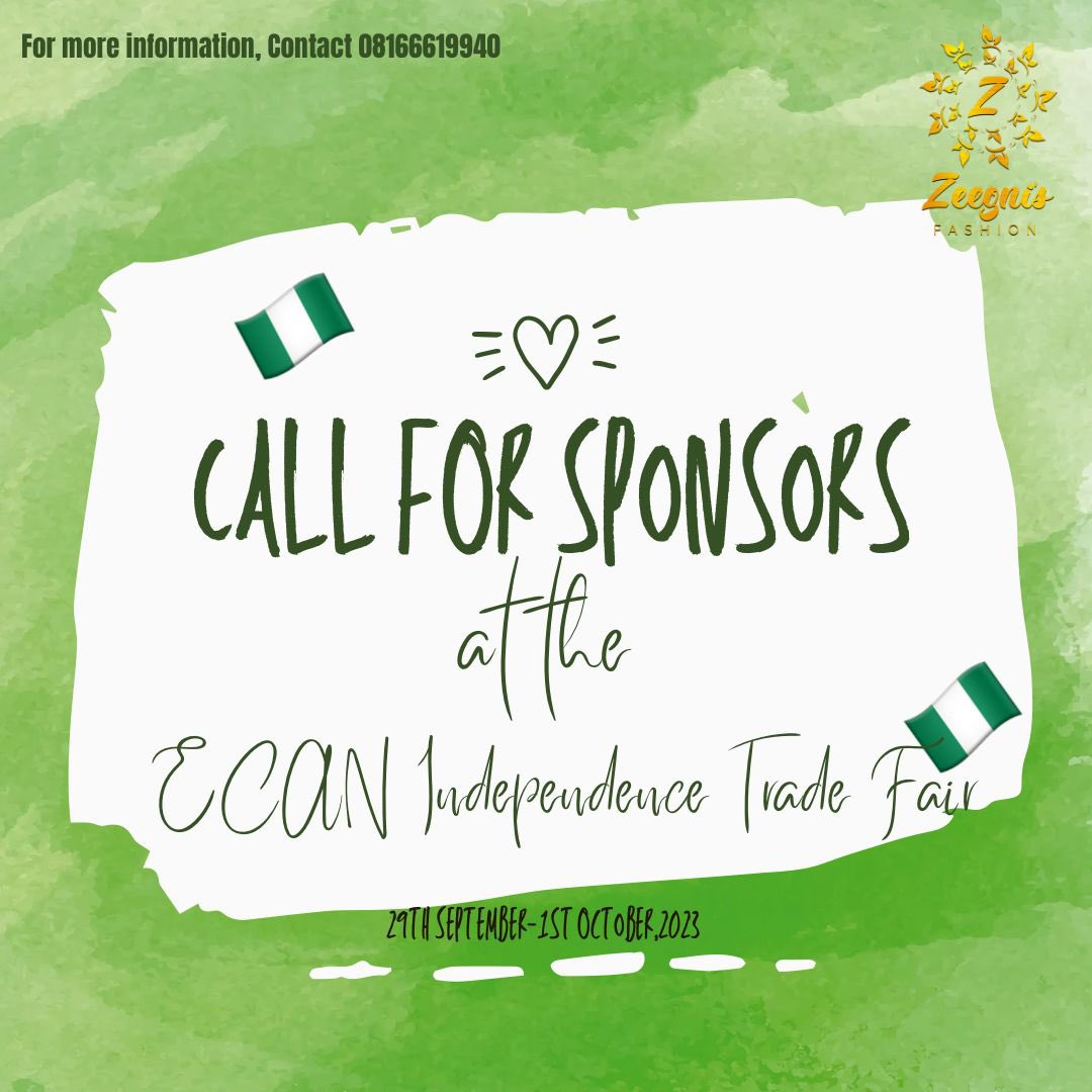 zeegni's tweet photo. Calling all industry leaders and game-changers! Join us at Tradefair, the ultimate business expo, 
Maximize your company's visibility at Tradefair! 
 contact: +2348166619940
+2348146556865

#Tradefair #EXO_CreamSoda #businessexpo  #NetworkingOpportunity #SponsorshipOpportunity https://t.co/767qaJjEED