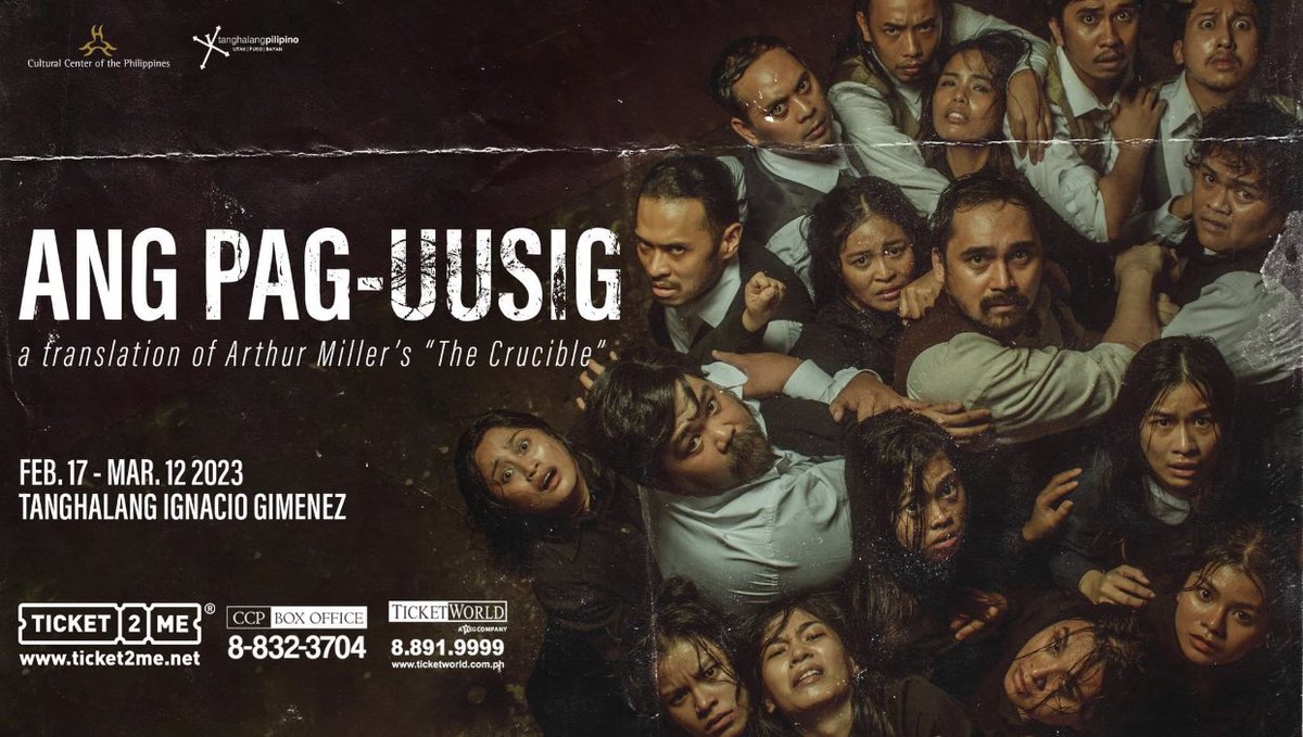 johnericsonv's tweet photo. Plays I’ve seen this year: 

1. Uncle Jane - February 23

2. Ang Pag-uusig - March 04

3. Walang Aray - March 05

4. Zsazsa Zaturnah the Musical. . . ‘Yun Lang! - April 01 https://t.co/bBHTVSiGWT