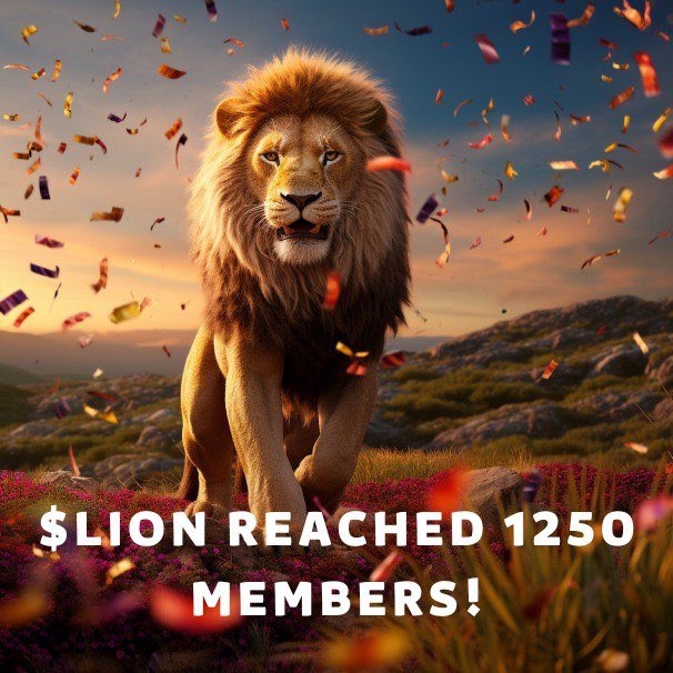 LionCoinERC's tweet photo. 🦁1250 MEMBER MILESTONE REACHED🦁

The organic growth of the lion pack is absolutely insane! We want to give a big shoutout to all the fellow lions that joined the telegram already.

Get ready before the Lion will be released👀

https://t.co/IEP0H4lSv2
https://t.co/NWEOppduIe https://t.co/sUF9Qe6omn