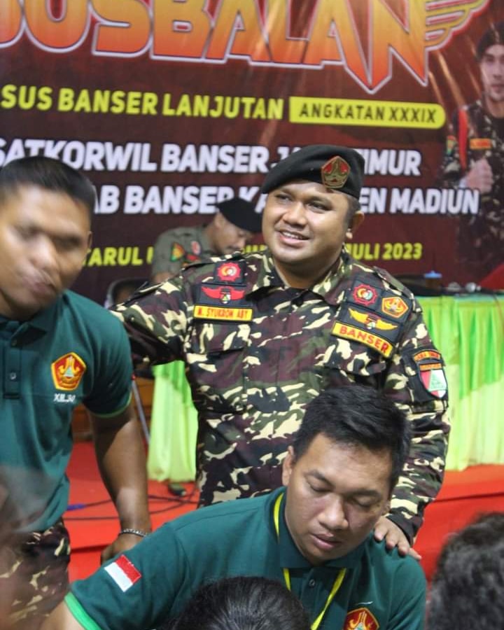 syukron_aby's tweet photo. Bismillah, terus berkomitmen dan ikhtiar membersamai kader Banser peserta SUSBALAN ke-39 Satkorwil Banser Jawa Timur di Kabupaten Madiun untuk meningkatkan kualitas SDM dalam rangka  ber-khidmah kepada  Agama, Bangsa dan NKRI. 

Hidmah tanpa batas, mugi stiqomah &amp;berkah, Amin https://t.co/Rszb0pHJe3