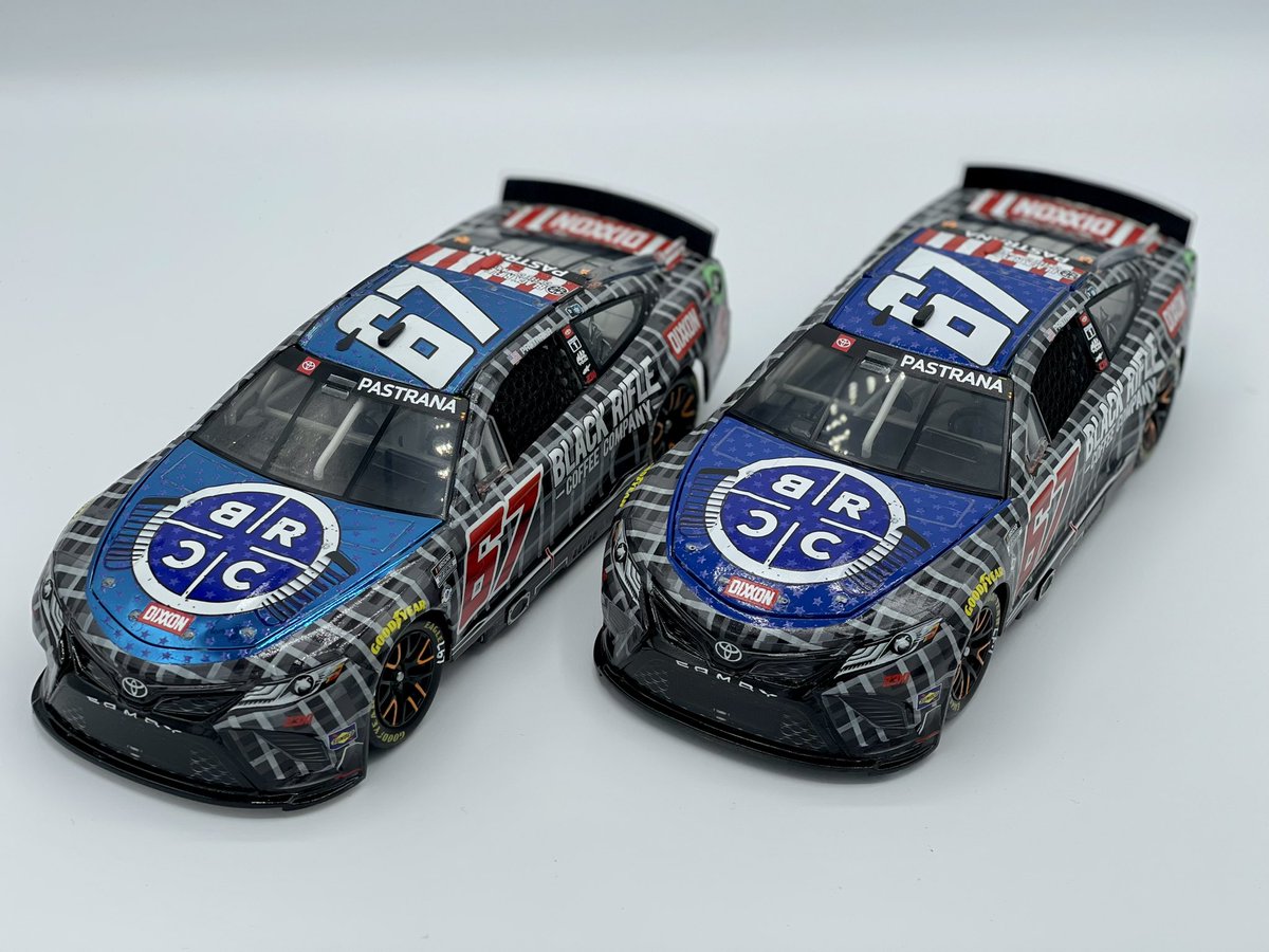 Decided to make a pair of @TravisPastrana @DAYTONA 500 diecasts! Color chrome and standard. Would love to get him and @denny to sign them at @RichmondRaceway in a couple weeks! https://t.co/5zl7ADdFGa