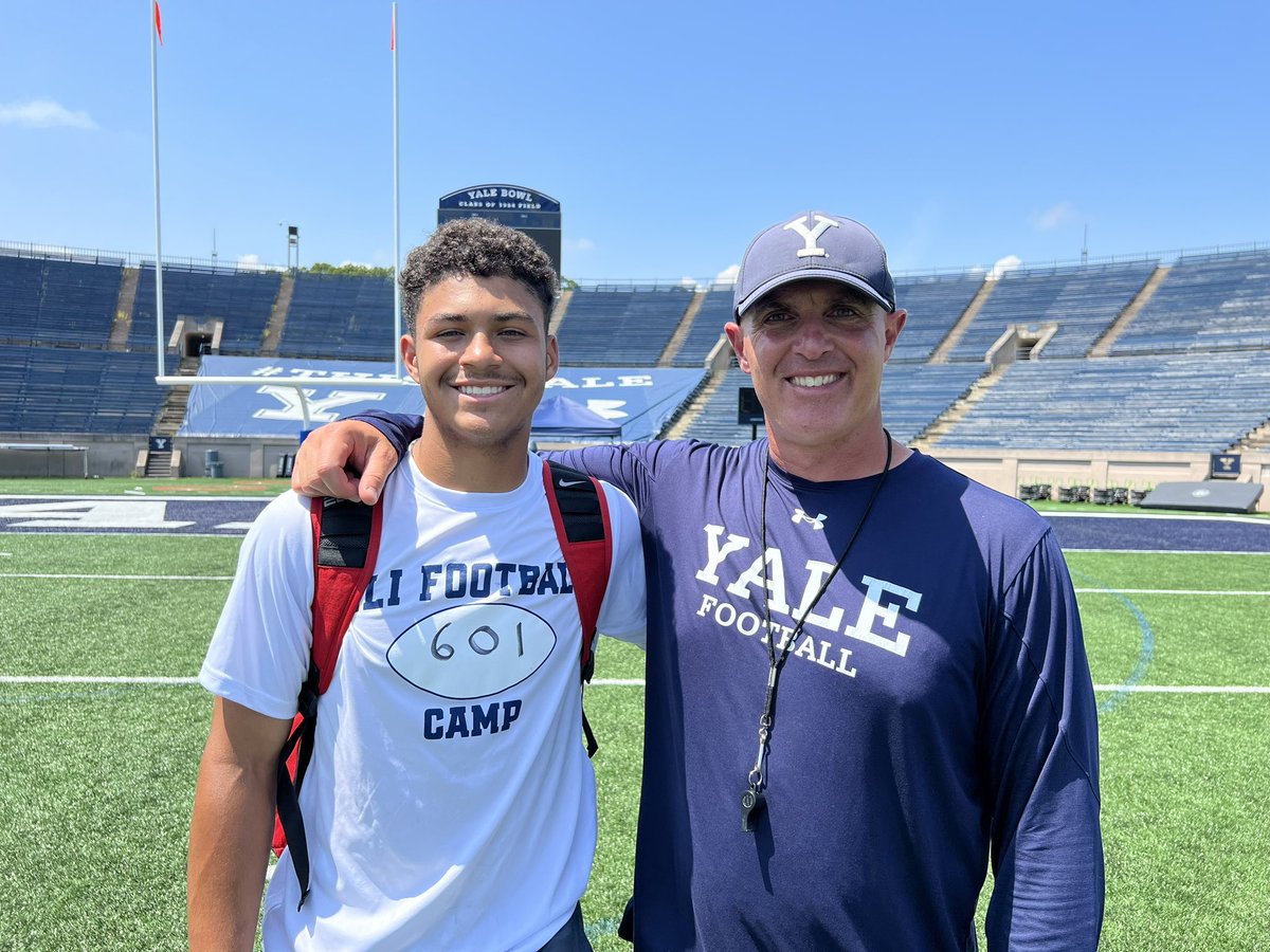 MichaelMcColg10's tweet photo. Had a great time at Yale University. Thank you for the opportunity to compete @yalefootball @CoachRenoYale @CoachOstrowsky @CulverFootball @BroganMccaughey https://t.co/osLoGUahzC