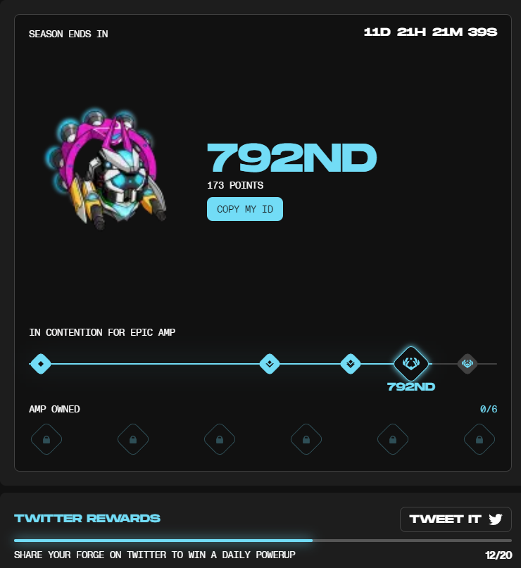 CandyButcher90's tweet photo. I am selling my #hvmtl. 2 portals lvl 6, tiles avg. 10.75, max energy 605k. Ranking 173 pionts Rank 792nd. Listed via @opensea &amp; @blur_io
https://t.co/oEvYXSWIst 
 @yugalabs @BoredApeYC #Forge #mdvmm https://t.co/VA0b0HmCOO