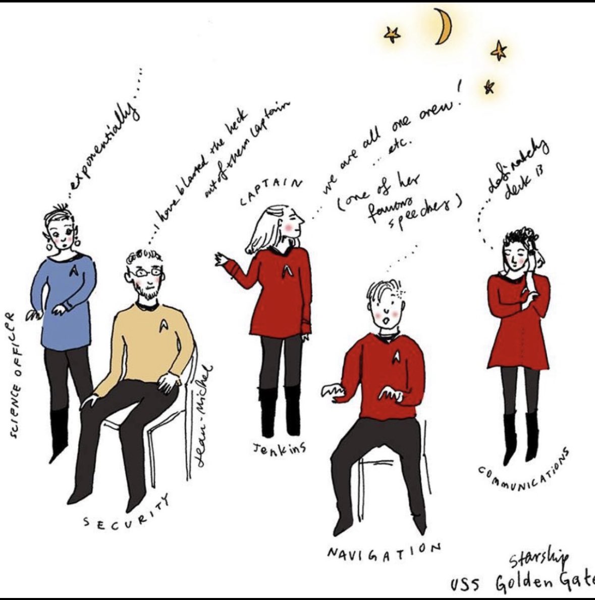 StarTrekImprov's tweet photo. An artist’s rendition of one of our shows. See us IRL tonight at 7pm at Stagewerx in #SanFrancisco #improv #StarTrek 

https://t.co/NGVqeYyT2y https://t.co/tUIgCFn5yn
