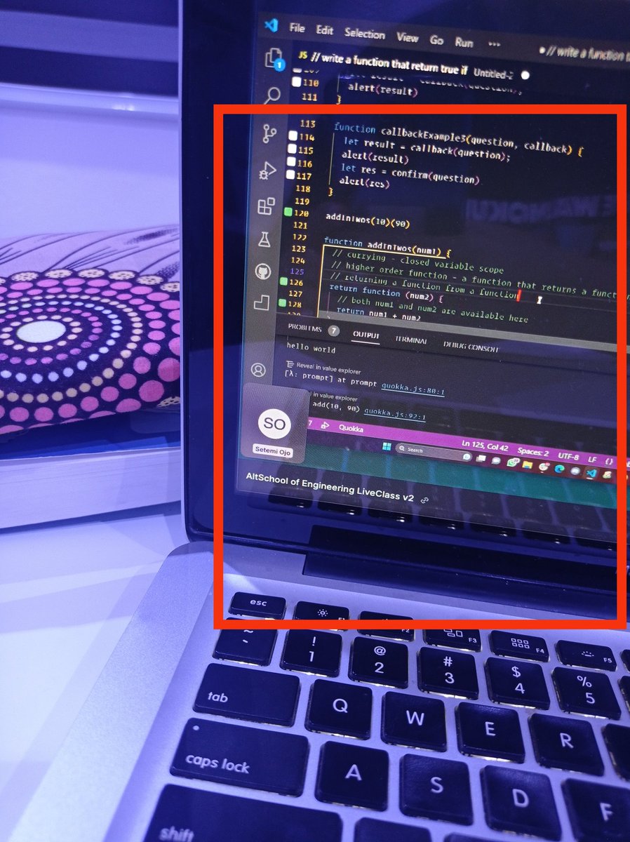 roselinemodev's tweet image. Today I looked at Callback functions.
How functions can be passed as values
And re-used as regular functions
@setemiojo finished work to enable me understand this one. Thank you boss 🙌🙌
#day1ofCode Day 11
#100DaysOfCode