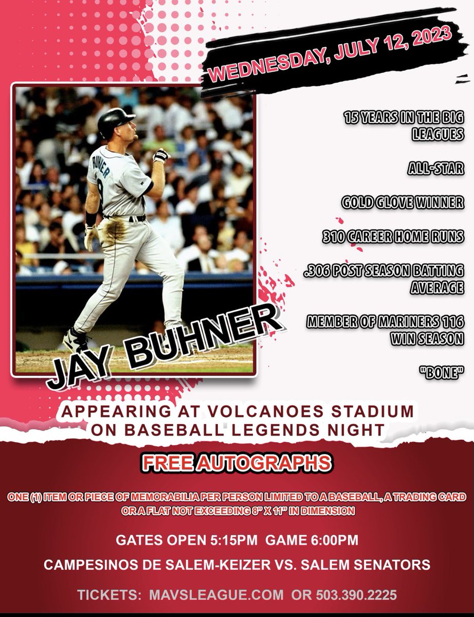 SKVolcanoes's tweet image. Only a few days away! #JayBuhner